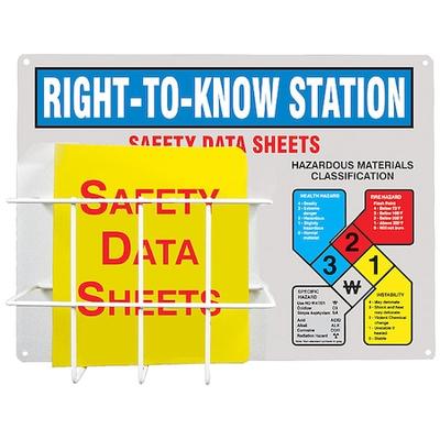 ACCUFORM ZRS347 Right To Know SDS,Kit,18x24 In