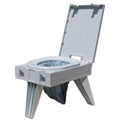 CLEANWASTE D119PET Portable Toilet,Plastic,Wt. 8.43 lb