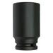 WESTWARD 21WN13 3/4 in Drive Impact Socket 1 5/8 in Size 6 pt Deep Depth, Black