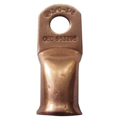 WESTWARD 23YZ29 Lug,1/0 ga.,1/2 In.,Crimp/Solder,PK25