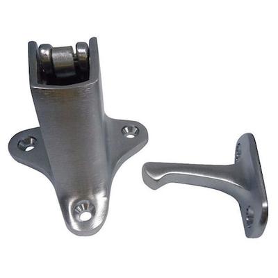 ZORO SELECT 33J787 Automatic Door Holder,Satin Chrome,Wall