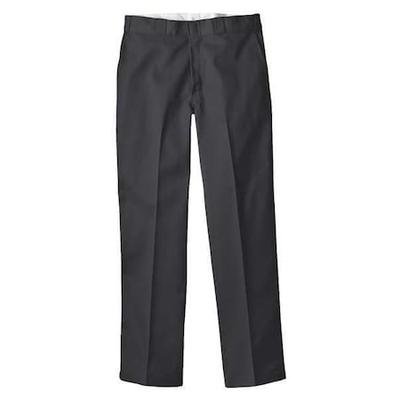 DICKIES NP2101 28R30 Men's Flex Work Pants, L/XL, Black, 65% Polyester/35%