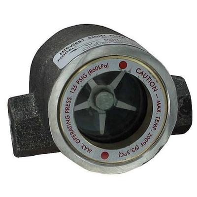 DWYER INSTRUMENTS SFI-300SS-2 Sight flow indicator, 2" body, 5.500" L x 3.688"