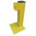 ZORO SELECT 22DN09 Flush End Post,21 In.,Yellow,Steel