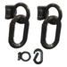 MR. CHAIN 72103 Magnet Ring/Carabiner Kit,Black,PK2