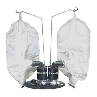 TORNADO 98696 Dual Head Pneumatic Vacuum Head, Standard Filter, 160 cfm