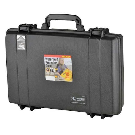 PELICAN 1490 Black Protective Case, 19.8"L x 13.9"W x 4.68"D