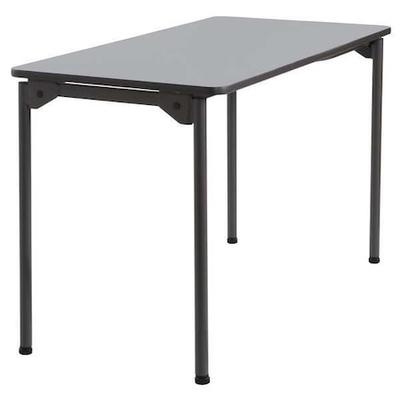 ICEBERG 65807 Rectangle Maxx LegroomÃ¢â€žÂ¢ Wood Folding Table, Gray - 24" x