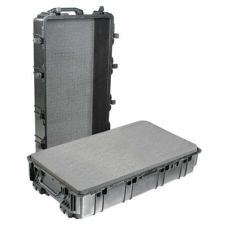 PELICAN 1780 Black Protective Case, 44.9" L x 25.32" W x 16-1/2" D