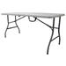 ZORO SELECT 13V434 Rectangle Folding Table, 30" W, 61" L, 29" H, Blow Molded
