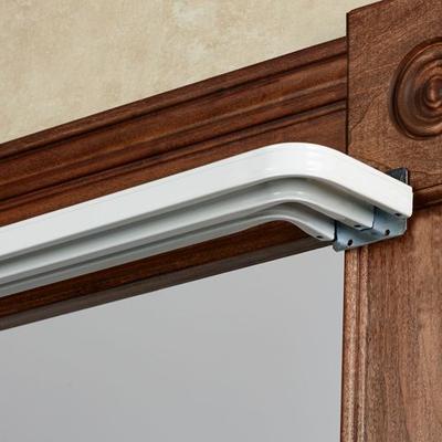 Tripartite Triple Curtain Rod Set White, 51