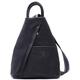 Handbag Bliss Womens Vera Pelle Super Soft Italian Leather Backpack Rucksack Convertible Shoulder Bag Medium Black