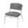 Iceberg Enterprises Big &amp; Tall Armless Office Stackable Chair Plastic/Acrylic/Metal in Black | 32 H x 27 W x 27 D in | Wayfair 64121