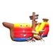 JumpOrange kids 15 FT Pirate Ship Water Slide Bounce House for (with Blower) in Brown/Red/Yellow | 144 H x 72 W x 240 D in | Wayfair