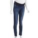 Maternity Demi-Panel Skinny Jeans With Crinkle Details