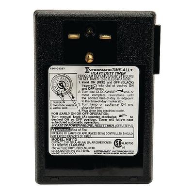 INTERMATIC HB112 Timer, Mechanical, 240V, 15A, Plug In