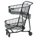 R.W. ROGERS CO RWR-VER-5050BK Two Tier Shopping Cart,29 In. L,300 lb.