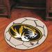 FANMATS NCAA University of Missouri Soccer 27 in. x 27 in. Non-Slip Indoor Only Mat Synthetics in Black | 27 W x 27 D in | Wayfair 3282