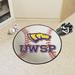 FANMATS NCAA University Of Wisconsin-Stevens Point Baseball 27 in. x 27 in. Non-Slip Indoor Only Mat s in Brown/Indigo | 27 W x 27 D in | Wayfair