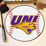 FANMATS NCAA University of Northern Iowa Baseball 27 in. x 27 in. Non-Slip Indoor Only Mat Synthetics in Blue/Gray/Indigo | 27 W x 27 D in | Wayfair