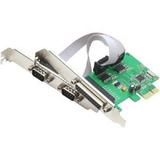 SI-PEX50054 Syba Multimedia Inc Pcie 2x Serial Db9 Port- 1x Parallel Po