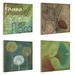 Stupell Industries Fauna & Flora 4 Piece Wall Plaque Set 24.0 H x 24.0 W x 0.5 D in blue/brown/greenWood in Brown;green | 24" H X 24" W | Wayfair