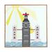 Deny Designs Jennifer Hill London Big Ben - Picture Frame Graphic Art Print on Wood in Blue/Brown/Gray | 20 H x 20 W x 1 D in | Wayfair