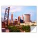 ArtWall 'Cleveland 10' by Cody York Photographic Print Removable Wall Decal in Blue/Brown/Green | 16 H x 24 W in | Wayfair 0yor023a1624p