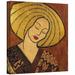 ArtWall 'Serenity' by Gloria Rothrock Painting Print on Wrapped Canvas in Brown/Yellow | 14 H x 14 W x 2 D in | Wayfair 0rot021a1414w