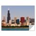 ArtWall 'Chicago' by Cody York Photographic Print Removable Wall Decal Metal in Brown/Gray/Red | 32 H x 48 W in | Wayfair 0yor013a3248p