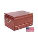 American Chest Contessa Jewelry Box Wood/Fabric in Brown | 7 H x 13 W x 9.125 D in | Wayfair J11C