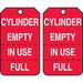 ACCUFORM MGT206PTP Cylinder Tag,5-3/4 x 3-1/4,PK25