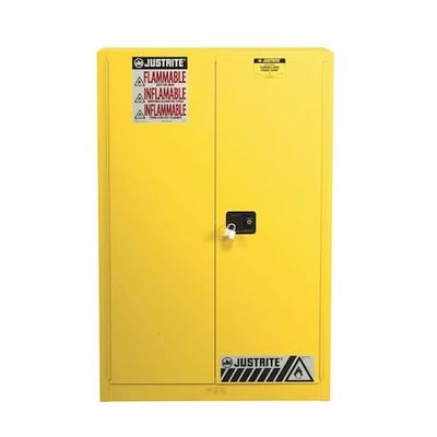 JUSTRITE 894510 Hazardous Material Storage Cabinet, 60 gal, 5 Shelves, Steel,