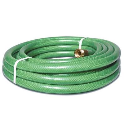 ULTRATECH 1782 5/8 in ID x 25 ft L Water Hose, PVC Tube, Green, Brass x Brass