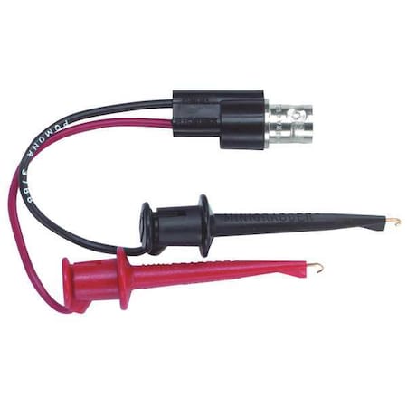 POMONA ELECTRONICS 3788 Test Clip Lead, BNC Female to Alligator Clip, 5-1/2",