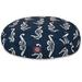 Majestic Pet Products Sea Horse Pillow/Classic Polyester in White/Blue | 5 H x 36 W x 36 D in | Wayfair 78899550891