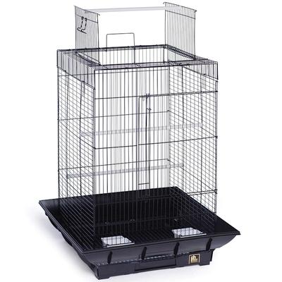 Prevue Pet Products Clean Life Series Black Playtop Bird Cage, 18" L X 18" W X 27" H