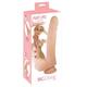 Nature Skin Big Dong - naturgetreuer Stimulator mit Eichel, Hoden und Äderung, Naturdildo mit Saugfuß für Männer, Frauen und Paare, softer Dildo, hautfarben