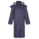 Country Estate Ladies Sandringham Full Length Waterproof Fabric Lightweight Lined Riding Cape Coat Jacket Trench Coats Macs Lined Detachable Hood Taped Seams Walking Outdoors Countrywear Navy Size 18