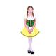 RG Costumes 91278-M Medium Barvarian Girl Costume - Green-Yellow