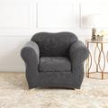 Sure Fit Stretch Jacquard Damask Box Cushion Armchair Slipcover Polyester | 43 W in | Wayfair 047293414640