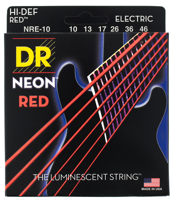 DR Strings Neon Red NRE-10