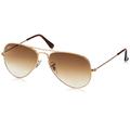 Ray-Ban Unisex Aviator Sunglasses, Gold, 55 mm UK