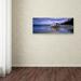 Trademark Fine Art "Boathouse, Okarito Lagoon, NZ" by David Evans Photographic Print on Wrapped Canvas Canvas | 8 H x 24 W x 2 D in | Wayfair