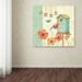 Trademark Fine Art "Welcome Home IV" by Daphne Brissonnet Painting Print on Wrapped Canvas Canvas | 14 H x 14 W x 2 D in | Wayfair WAP0035-C1414GG