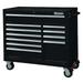 WESTWARD 32H856 WESTWARD Rolling Tool Cabinet, 11-Drawers, Gloss Black, 42" W x