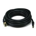 Monoprice 35ft 24AWG CL2 Standard HDMI to DVI Adapter Cable w/ Net Jacket - Black