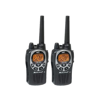 Midland GXT1000VP4 Two-Way Radio with NOAA Weather 50 Channel Black and Silver Pack of 2 SKU - 724131