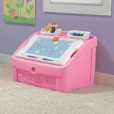 Step2 2-in-1 Toy Box & Art Lid in Pink | 19 H x 30.5 W x 19 D in | Wayfair 848899
