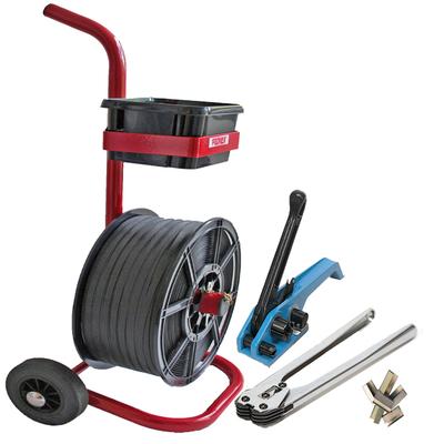 Strapping Kit -Trolley +1500m Strapping + Tensioner, Sealer +250 Seals